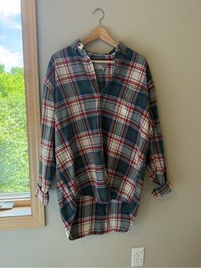 Abercrombie & Fitch Multicolor Plaid Button-Front Shirt